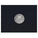 92.5% Silver 1918 Canadian 25 Cent Coin