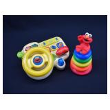 2 pc Tyco Seasame Street Talking Driver & Elmo Toy