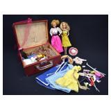 2 Vintage Mattel Barbies with Clothes & Accesories