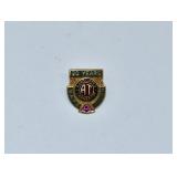 10kt Gold 20 Year Safe Driving Pin 2.5 grams