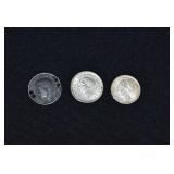 3 Foreign Silver Coins