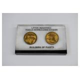 Litton Commemorative DESTOYER Coin Set in Acrylic
