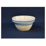 Antique Yellow Ware Blue Band Bowl 5 1/2"