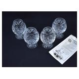 4 Tutbury Georgian Crystal Brandy Snifters