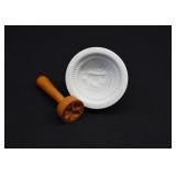 Schmid Porcelain & Wooden Clover Butter Molds