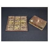 MCM Solid Brass Tic-Tac-Toe Game Set