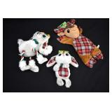 3 NEW TIME FOR JOY Plush Dog Toys MED/LRG