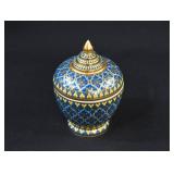 Thai Benjarong Porcelain Covered Tea Mug