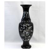 Korean Mother of Pearl inlay Lacquer Temple Vase