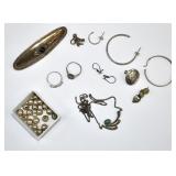 Scrap Sterling Silver Jewelry 43.6 grams