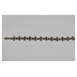 .925 Sterling Silver Filigree Bracelet 7.4 grams