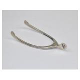 1902 London Sterling Silver Wishbone Sugar Tongs