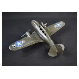 Marx Press Steel WWII US Army Air Corps Plane