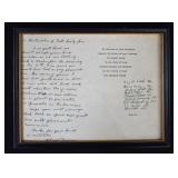 Hand Written RSVP Sec of Def witness Nuclear Test