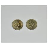 1986 & 1994 Great Britain 2 Pound Coins