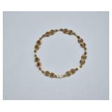 12kt Gold Filled LOVE KNOT 8" Bracelet