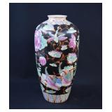 Chinese Famille Noir 15" Vase