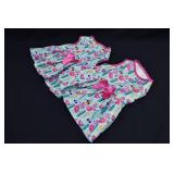 3-pc PET FASHION Medium Puppy Flamingo Dress