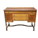 Antique Quartersawn Oak Sideboard Buffet Server