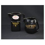 2 Scotch Whiskey Advertising Pub Bar Pitchers