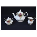 5-pc Royal Albert OLD COUNTRY ROSES Tea Service