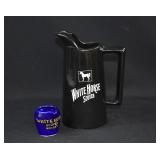 2 White Horse Scotch Pub Bar Advertising Jugs