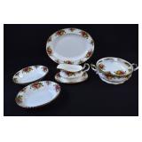 7-pc Royal Albert OLD COUNTRY ROSES Serving Pieces
