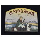 Vintage Duck Hunting Season Wall Sign