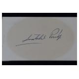 Negro League & MLB SATCHEL PAIGE Autograph w/ COA