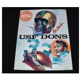 OLLIE MATSON Autographed 1951 USF DONS Program Top