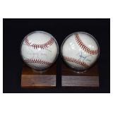 2  DAVID CONE Autographed Baseballs