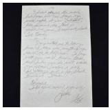 Murderabilia Letter Written & Signed by TED BUNDY