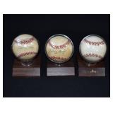 HAL NEWHOUSER, JOHNNY MIZE & LARRY DOBY Autographs
