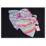 PET FASHION Medium Puppy Flamingo Dress & Stripe