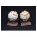 PETE ROSE & ENOS SLAUGHTER Autographed Baseballs