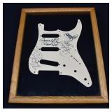 Framed ALLMAN BROTHERS Auctograph Pickguard w/ COA