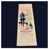 1942 Dewar's White Label Advertising Sign