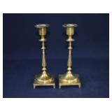 Pair of Antique Brass Candlesticks