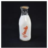 1965 Ethan Allen Creamery VT Pyroglaze Milk Bottle