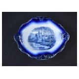 1901 James Kent Longton WINDSOR Flow Blue Bowl