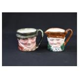 2 Occupied Japan Toby Character Jugs