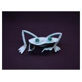 Andy Brinkley Verdigris Metal Frog Sculpture