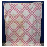 72' x 86' Antique Double Irish Chain Quilt