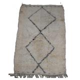 Moroccan Wool Beni Ourain High Pile Tribal Rug