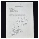 Murderabilia Signed CHARLES MANSON Poem w/COA