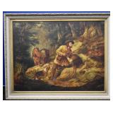 Arthur Fitzwilliam Tait HUNTSMAN WITH DEER Oil