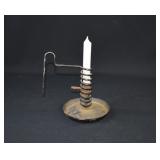 Antique Iron Courting Candle Holder