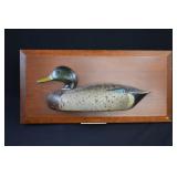 Vintage Cork Mallard Drake Duck Decoy Half Sign