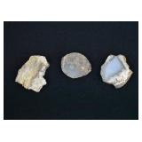 3 Cut & Polished Banded Agate Nodules