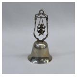 Danish .835 Silver Lady on Swing Dinner Bell